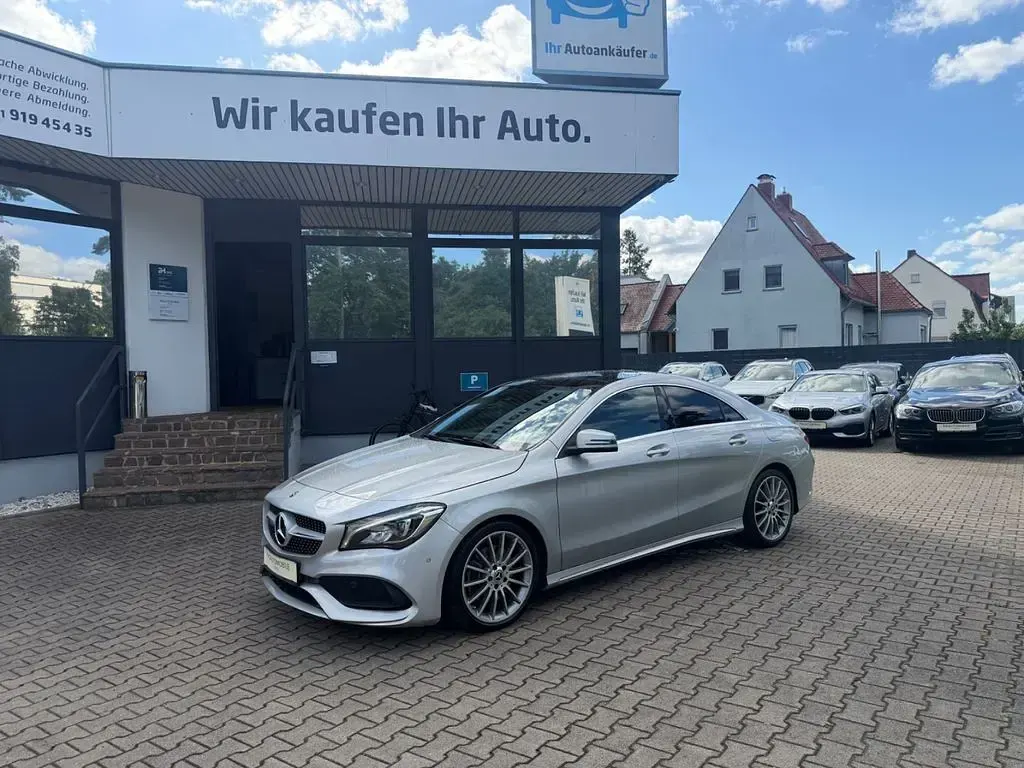 Gebraucht Mercedes CLA220 AMG line 184 PS (135 kW) 2019 Polarsilber  metalliclack Coupé