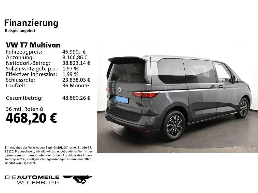 Używany VW Multivan Basis 204 KM (150 kW) 2023 Szary Minivan