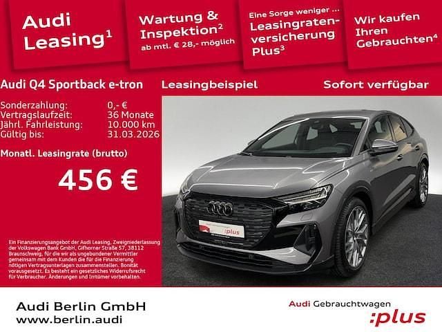Taifungrau metallic Gebraucht 2025 Audi Q4 Sportback e-tron Ambiente SUV | 44.999 € - Bild 1/3