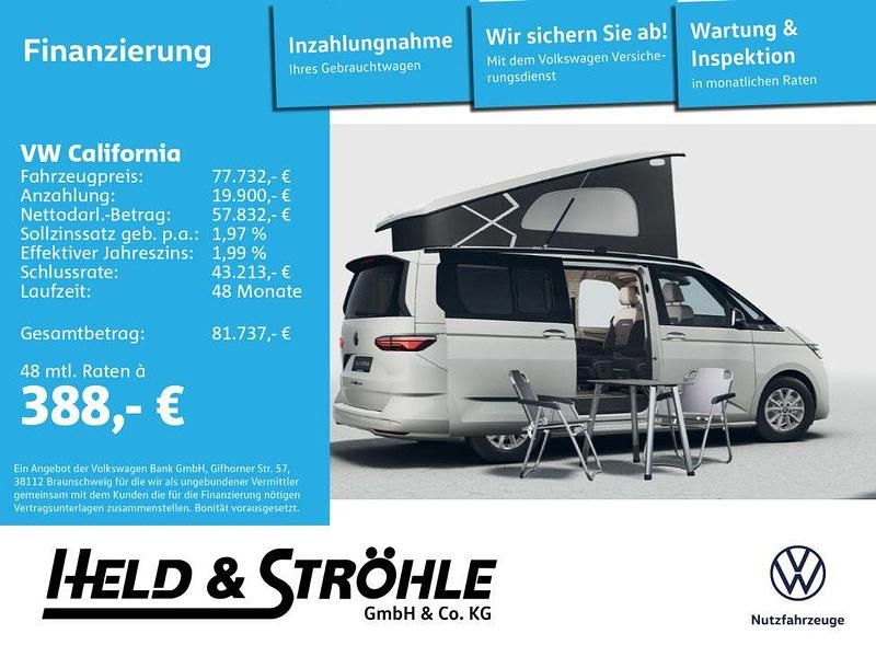 Weiß Neu 2025 VW California California Van | 73.800 € (Etwas zu teuer) - Bild 1/4