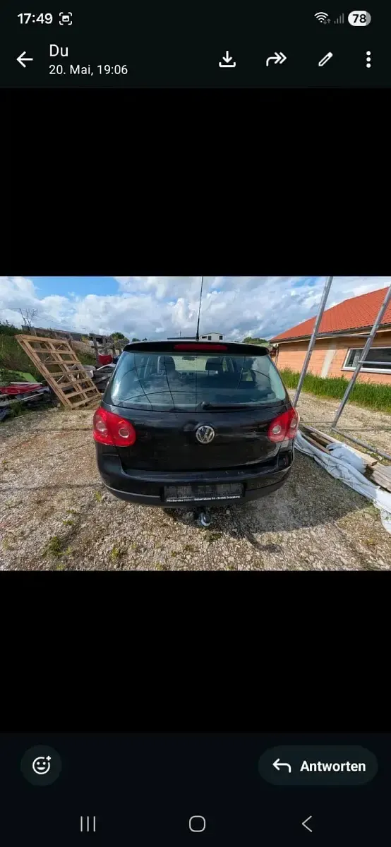 Gebraucht VW Golf V 105 PS (77 kW) 2008 Schwarz Kleinwagen