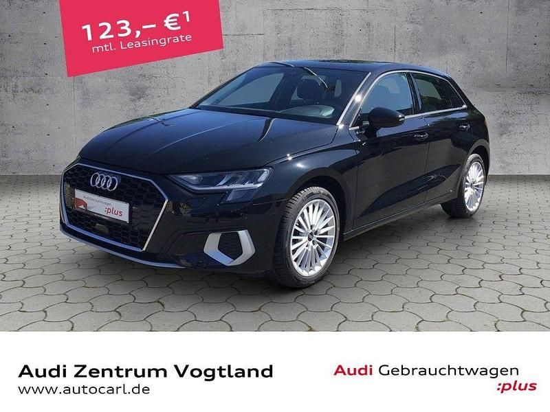Mythosschwarz metallic Gebraucht 2024 Audi A3 Sportback Advanced Plus Limousine | 27.580 € (Guter Preis) - Bild 1/4