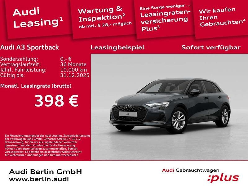 Manhattangrau metallic Gebraucht 2025 Audi A3 Ambiente Limousine | 32.500 € (Fairer Preis) - Bild 1/3