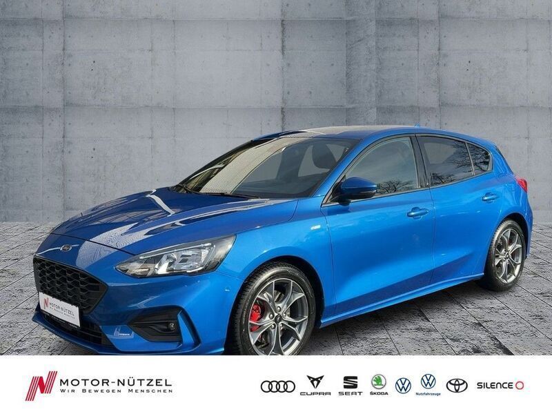 Dynamicblau metallic Gebraucht 2020 Ford Focus ST-Line X Limousine | 14.930 € (Fairer Preis) - Bild 1/4