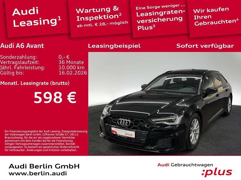 Gebraucht Audi A6 Design 265 PS (194 kW) 2025 Mythosschwarz metallic Kombi