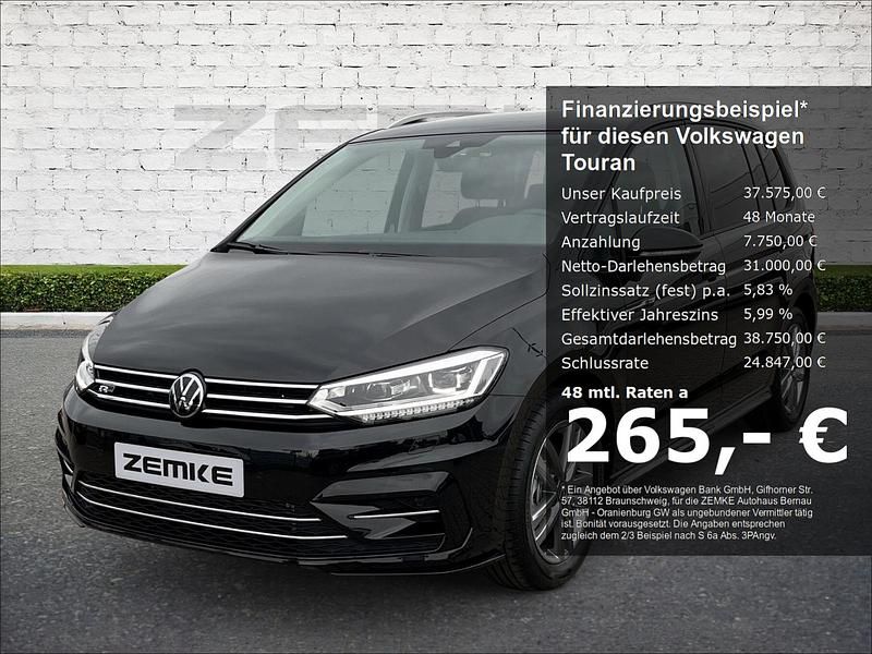 Schwarz Neu 2025 VW Touran R-line Van / Kleinbus | 37.575 € - Bild 1/4