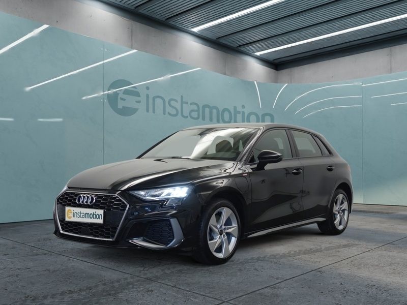 Schwarz Gebraucht 2022 Audi A3 Sportback e-tron Sport Limousine | 23.601 € (Fairer Preis) - Bild 1/4