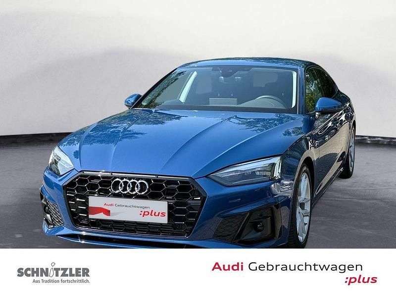 Blau Gebraucht 2024 Audi A5 Sportback S-Line Limousine | 38.480 € (Guter Preis) - Bild 1/4
