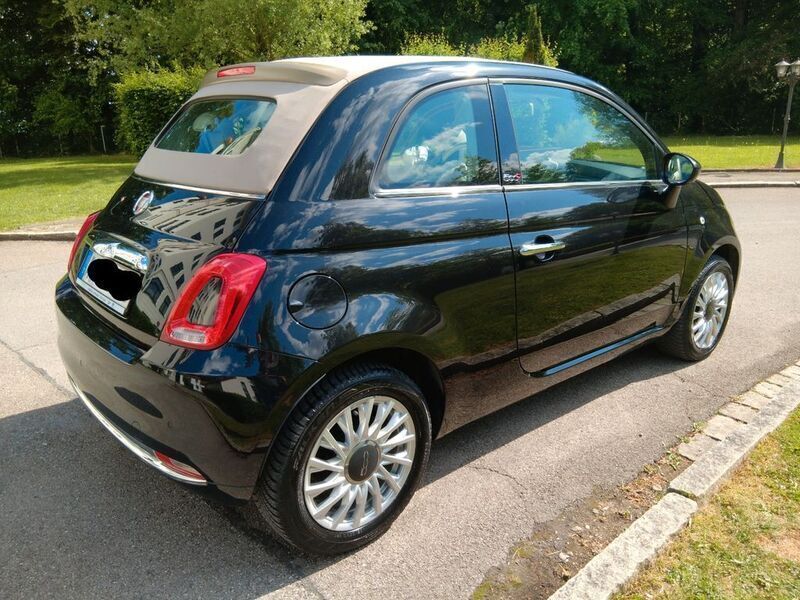Schwarz Gebraucht 2019 Fiat 500C Lounge Cabrio | 12.900 € (Fairer Preis) - Bild 1/4