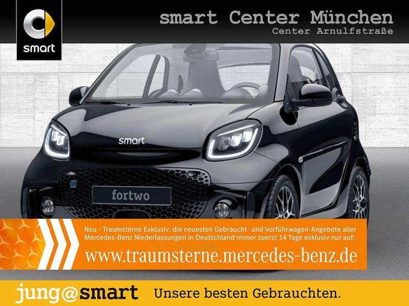Schwarz Gebraucht 2020 Smart ForTwo Electric Drive Prime Coupé | 13.490 € (Teuer) - Bild 1/3