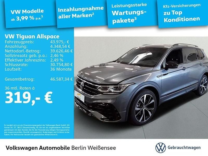 Platinum grey metallic Gebraucht 2025 VW Tiguan Allspace R-line SUV | 43.975 € (Etwas zu teuer) - Bild 1/4