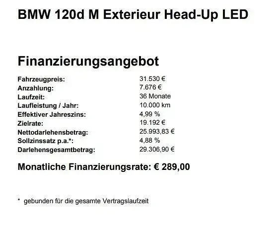 Gebraucht BMW 120 Shadowline 163 PS (119 kW) 2024 Grau Kleinwagen