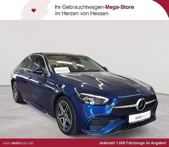 Spektralblau metallic Gebraucht 2022 Mercedes C200 AMG line Limousine | 35.190 € (Guter Preis) - Bild 1/4