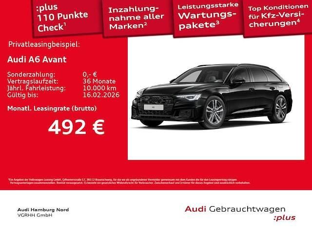 Mythosschwarz metallic Gebraucht 2025 Audi A6 S-Line Kombi | 50.490 € (Fairer Preis) - Bild 1/1