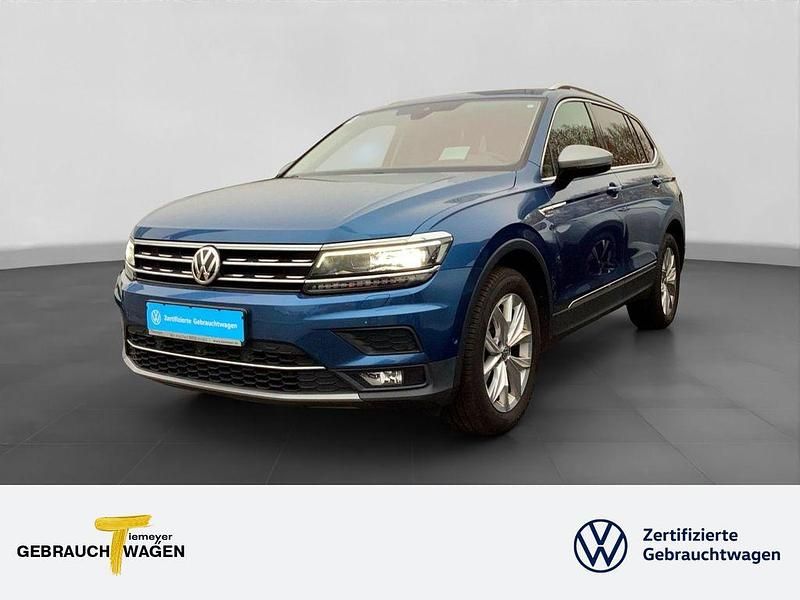 Blau Gebraucht 2018 VW Tiguan Allspace Highline SUV | 23.980 € (Fairer Preis) - Bild 1/4