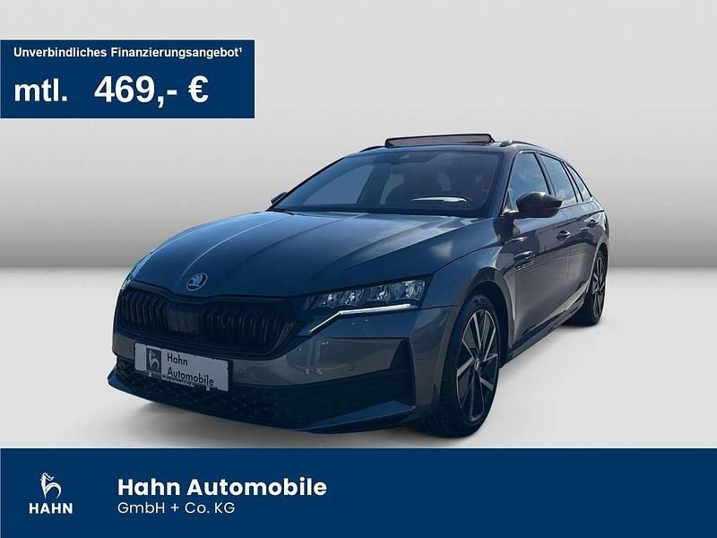 Graphitegrau metallic Gebraucht 2024 Skoda Octavia SportLine Kombi | 34.380 € (Teuer) - Bild 1/3