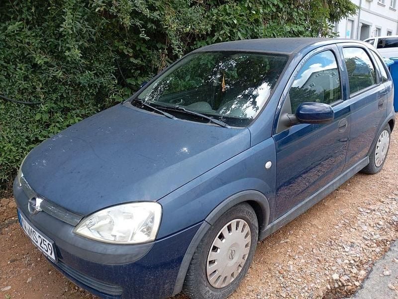 Blau Gebraucht 2003 Opel Corsa Elegance Limousine | 800 € (Superpreis) - Bild 1/4