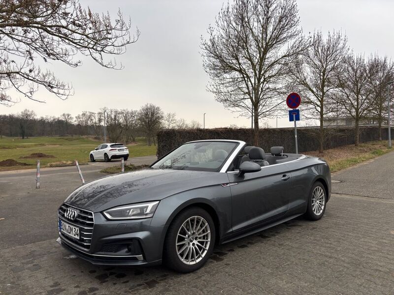 Daytonagrau perleffekt Gebraucht 2018 Audi A5 Cabriolet S-Line Cabrio | 24.850 € (Guter Preis) - Bild 1/4