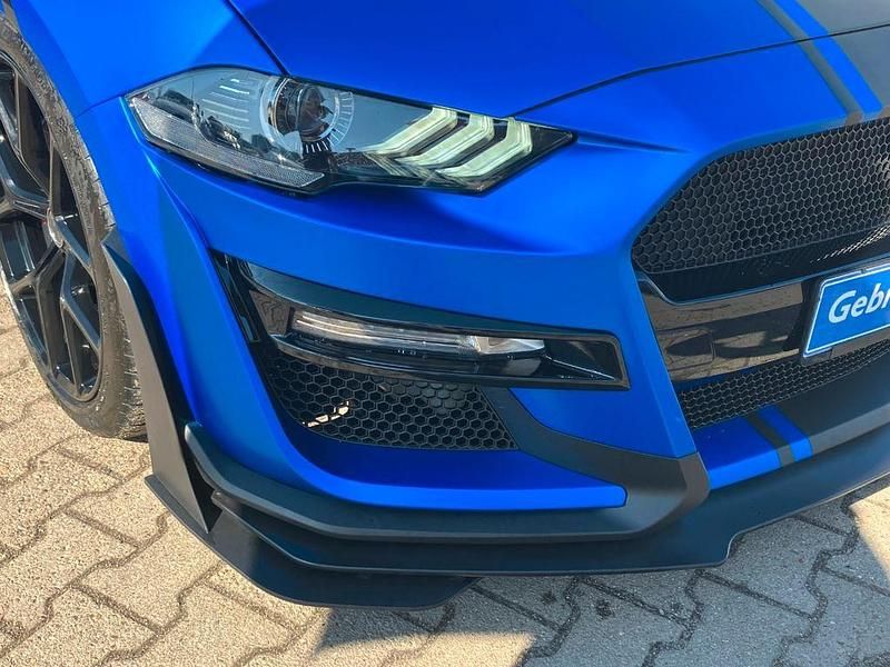 Gebraucht Ford Mustang GT 450 PS (330 kW) 2019 Schwarzmet. / blau foliert Coupé