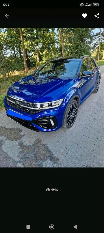 Blau Gebraucht 2023 VW T-Roc R SUV | 35.690 € (Etwas zu teuer) - Bild 1/4