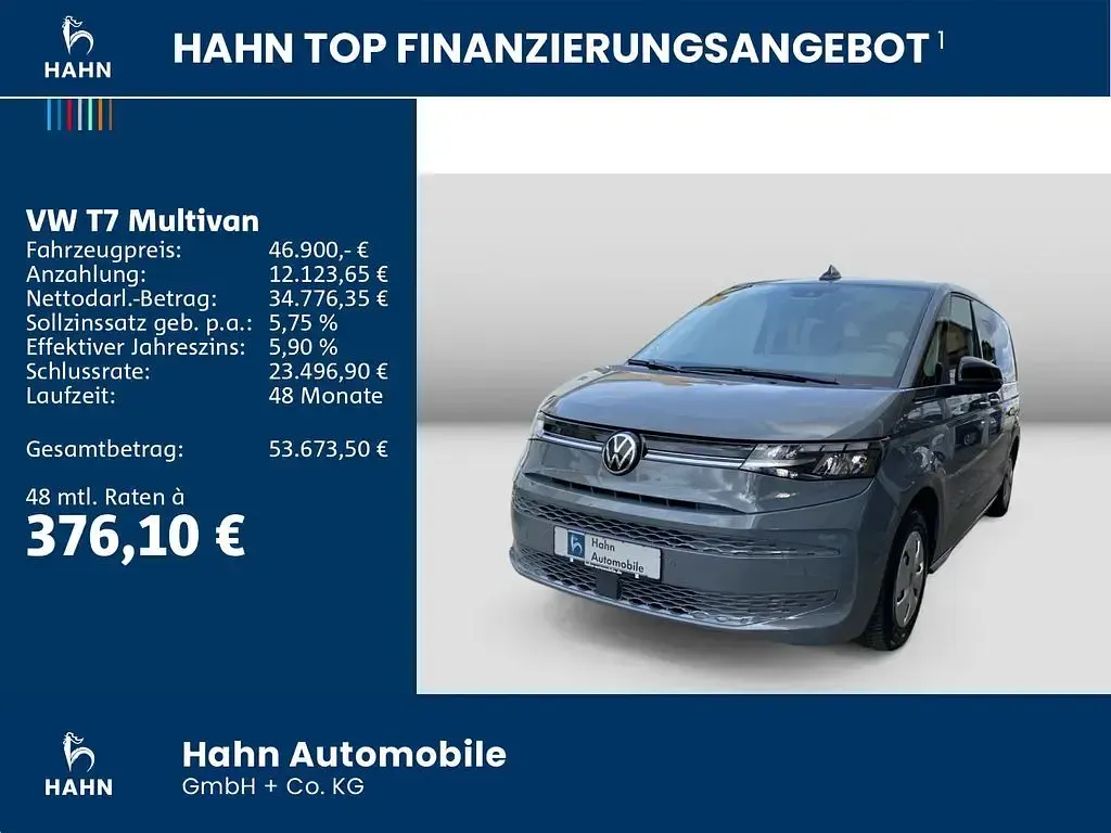 Używany VW Multivan Life 150 KM (110 kW) 2024 Szary Minivan
