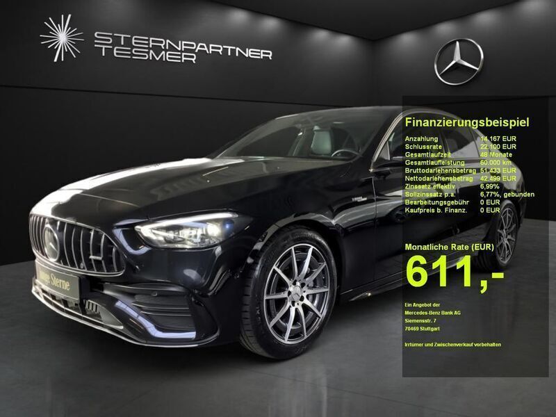 Schwarz Gebraucht 2023 Mercedes C43 AMG AMG Limousine | 51.450 € (Superpreis) - Bild 1/3