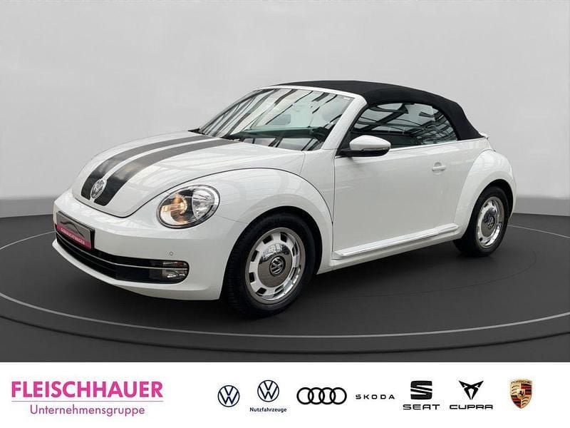 Weiss Gebraucht 2014 VW Beetle Design Cabrio | 16.480 € (Teuer) - Bild 1/4