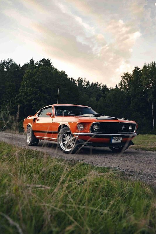 Orange Gebraucht 1969 Ford Mustang Mach 1 Coupé | 64.000 € - Bild 1/4