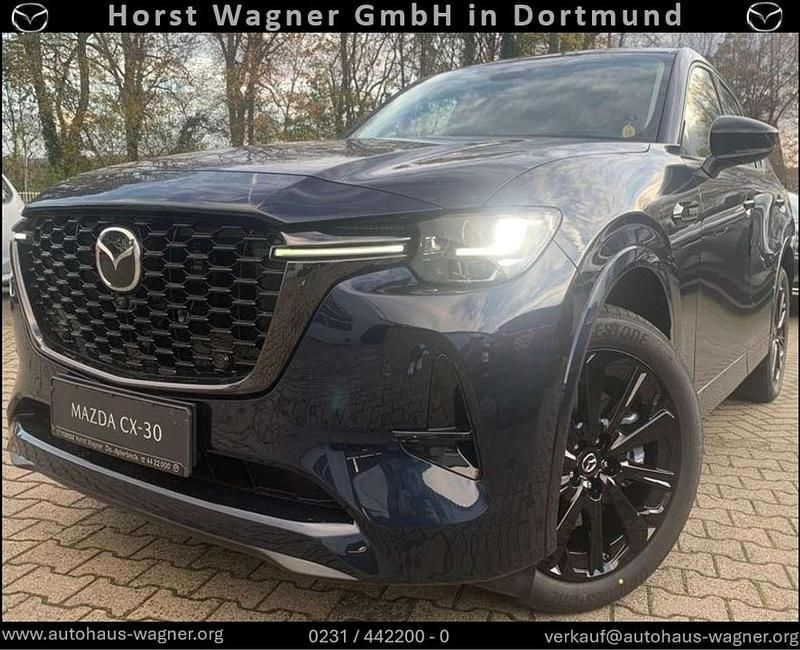 Deep crystal blue Gebraucht 2024 Mazda CX-60 Homura-Line SUV | 49.990 € (Fairer Preis) - Bild 1/4