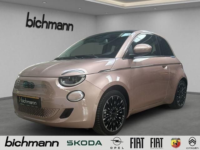 Rose gold) (gold Gebraucht 2023 Fiat 500e La Prima Cabrio | 28.990 € (Teuer) - Bild 1/4