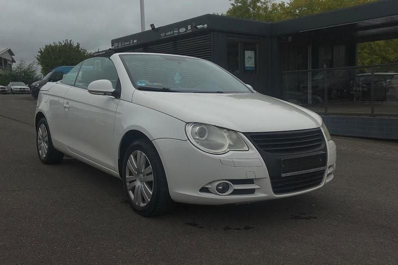 Weiß Gebraucht 2008 VW Eos Cabrio | 3.390 € (Guter Preis) - Bild 1/4