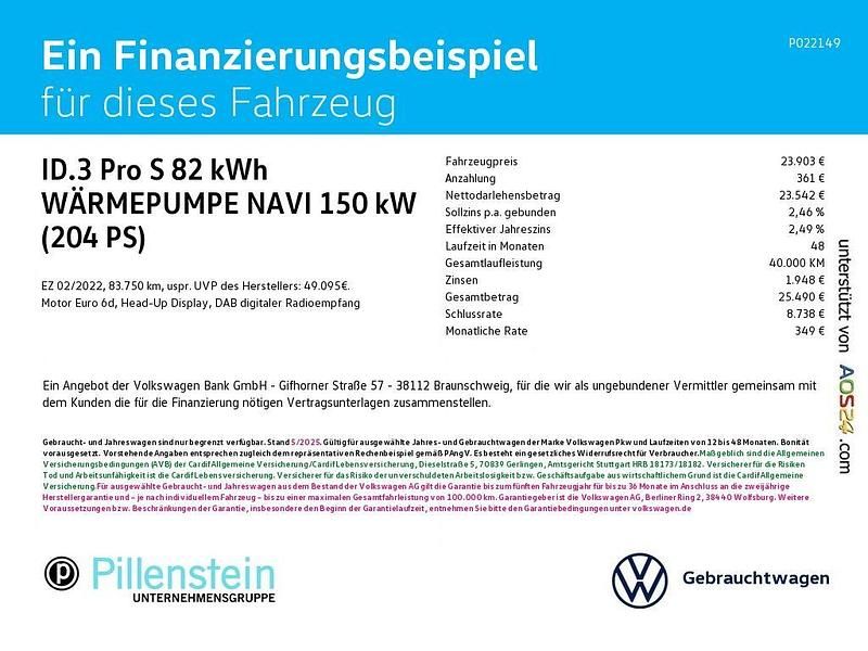 Gebraucht VW ID.3 Pro 150 kW (204 PS) 2022 Rot Kleinwagen