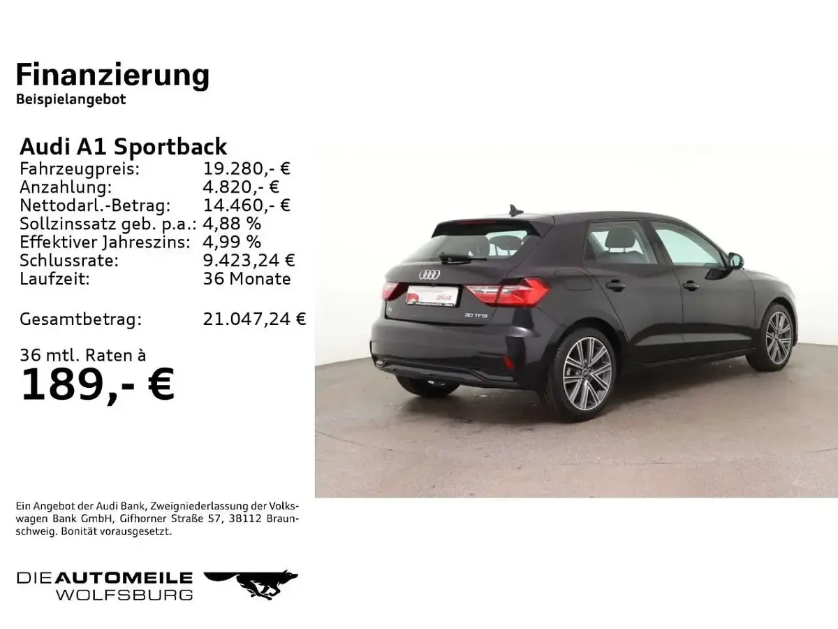 Gebraucht Audi A1 Advanced 110 PS (80 kW) 2022 Mythosschwarz metallic SUV