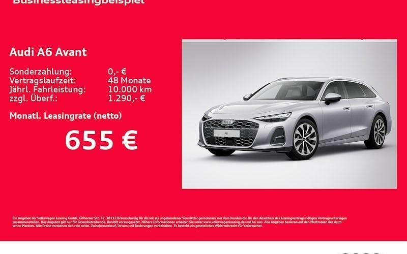 Silber Neu 2025 Audi A6 Ambiente Kombi | 66.424 € (Superpreis) - Bild 1/4