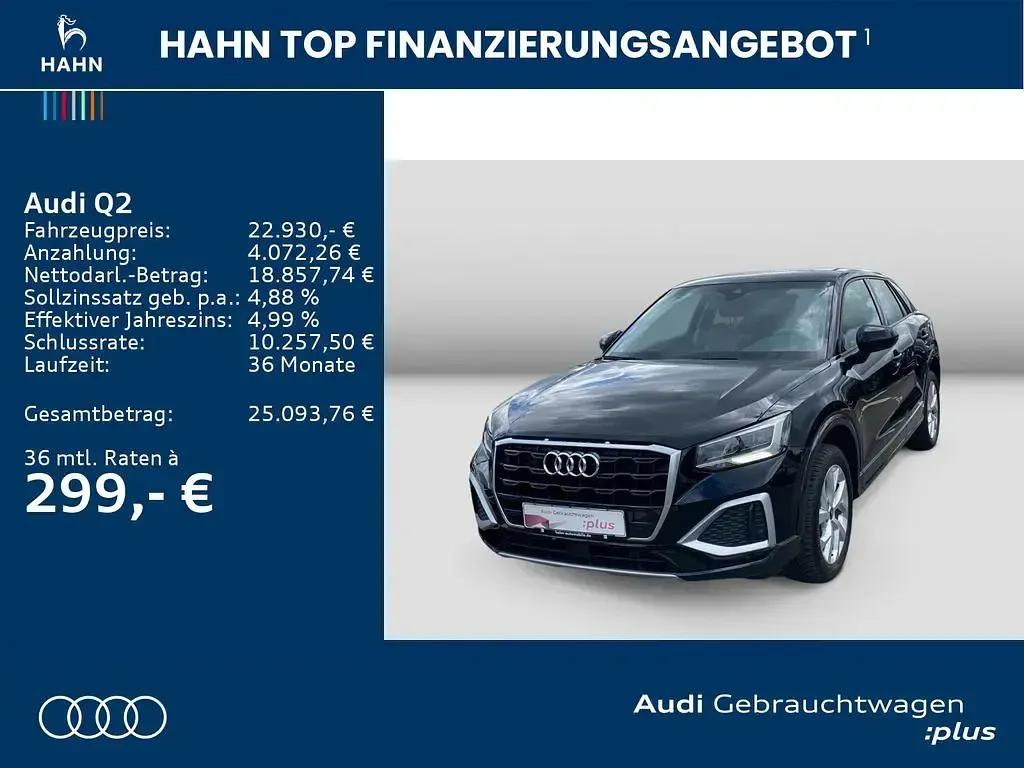 Brugt Audi Q2 Ambiente 150 HK (110 kW) 2022 Sort SUV
