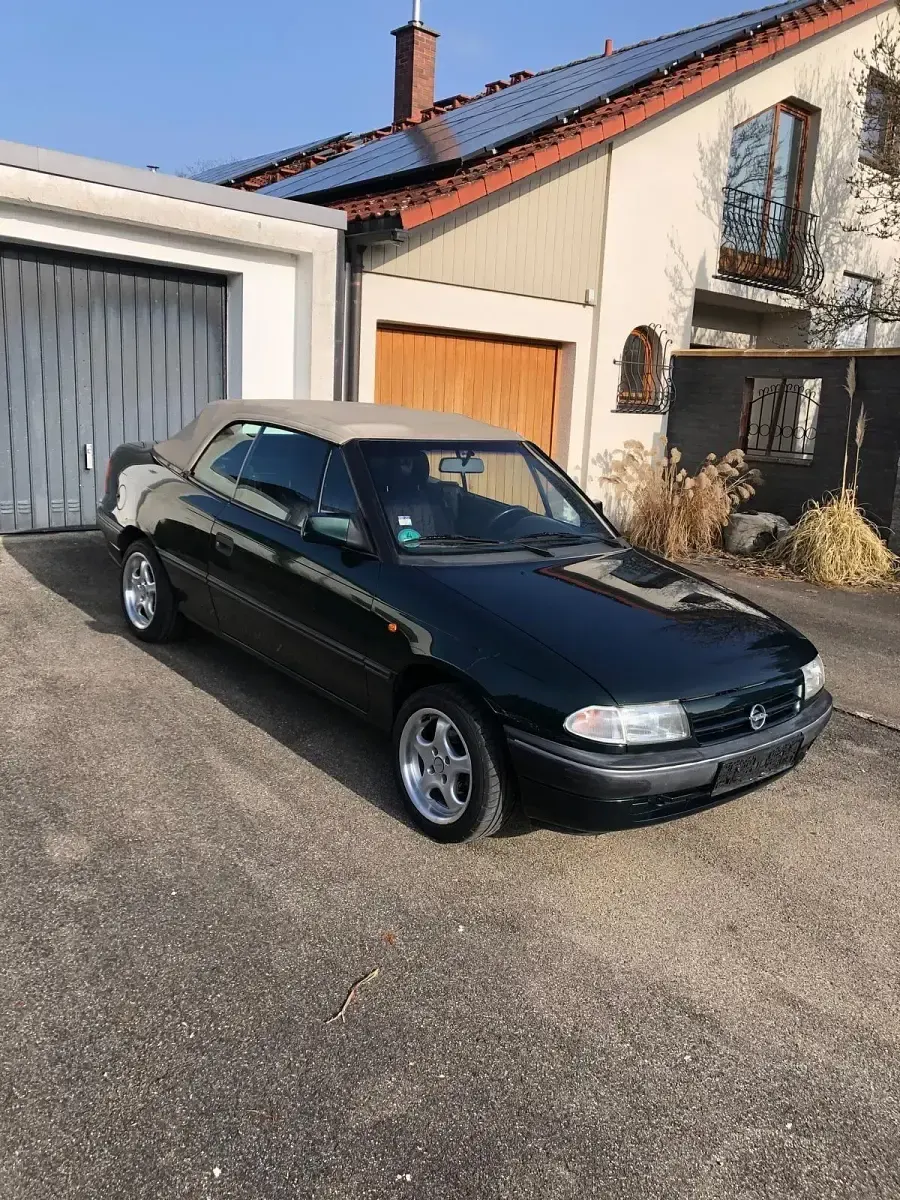 Gebraucht Opel Astra Cabriolet 82 PS (60 kW) 1994 Grün Cabrio