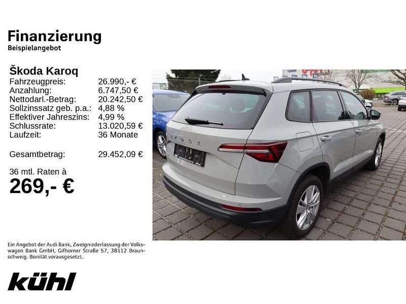 Gebraucht Skoda Karoq Selection 150 PS (110 kW) 2024 Stahlgrau SUV