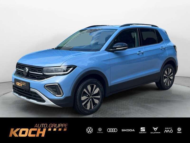 Clear blue metallic Neu 2024 VW T-Cross Goal SUV | 29.480 € (Teuer) - Bild 1/4