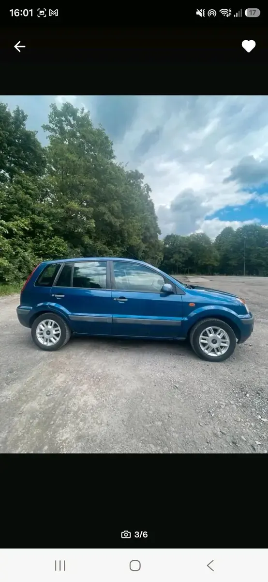 Gebraucht Ford Fusion 101 PS (74 kW) 2009 Blau Kleinwagen