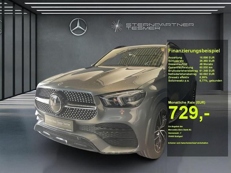 Grau Gebraucht 2023 Mercedes GLE350 AMG SUV | 67.590 € (Etwas zu teuer) - Bild 1/3