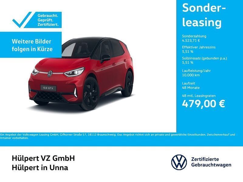Kings red metallic Gebraucht 2024 VW ID.3 GTX Kleinwagen | 48.169 € - Bild 1/3
