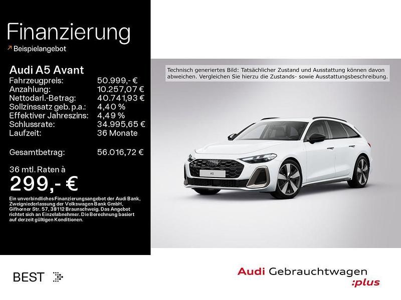 Gletscherweiß metallic Gebraucht 2025 Audi A5 Edition .1 Kombi | 50.999 € (Fairer Preis) - Bild 1/4
