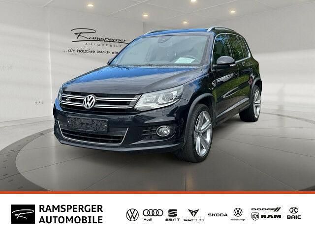 Gebraucht VW Tiguan R-line 184 PS (135 kW) 2016 Schwarz deep black perleffekt metallic SUV