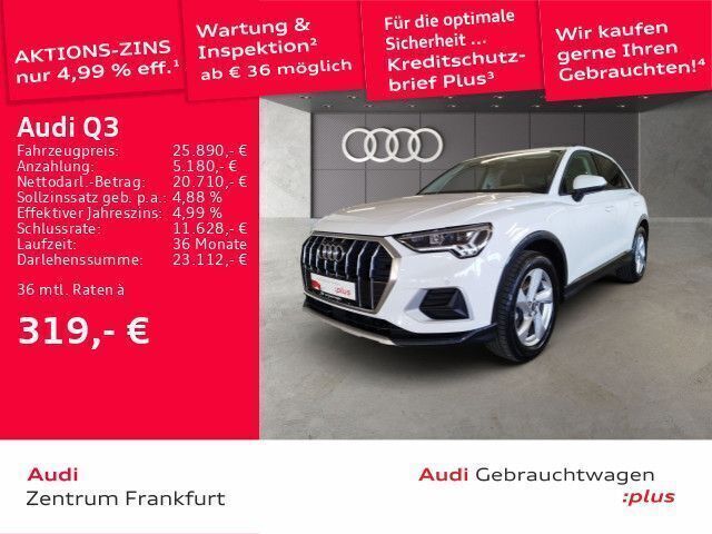 Ibisweiß Gebraucht 2020 Audi Q3 Ambiente SUV | 25.890 € (Guter Preis) - Bild 1/2