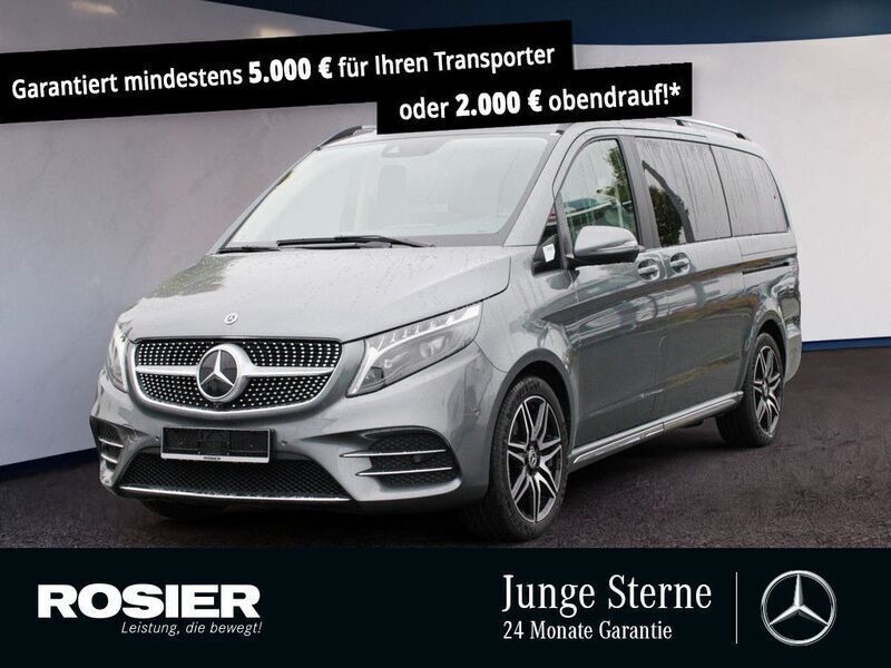 Grau / selenitgrau Gebraucht 2023 Mercedes V300 Exclusive Van / Kleinbus | 70.590 € (Fairer Preis) - Bild 1/3