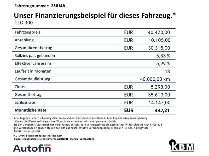 Lack hightechsilber Gebraucht 2020 Mercedes GLC300e SUV | 40.420 € (Etwas zu teuer) - Bild 1/1