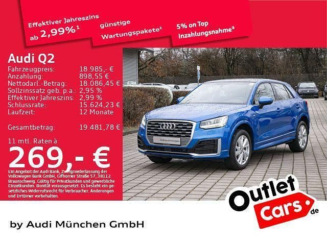 Blau Gebraucht 2020 Audi Q2 S-Line SUV | 18.486 € (Guter Preis) - Bild 1/1