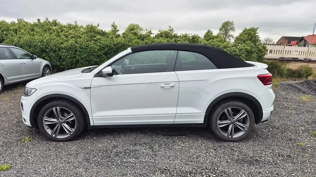 Gebraucht VW T-Roc Cabriolet R-line 150 PS (110 kW) 2021 Weiß Cabrio