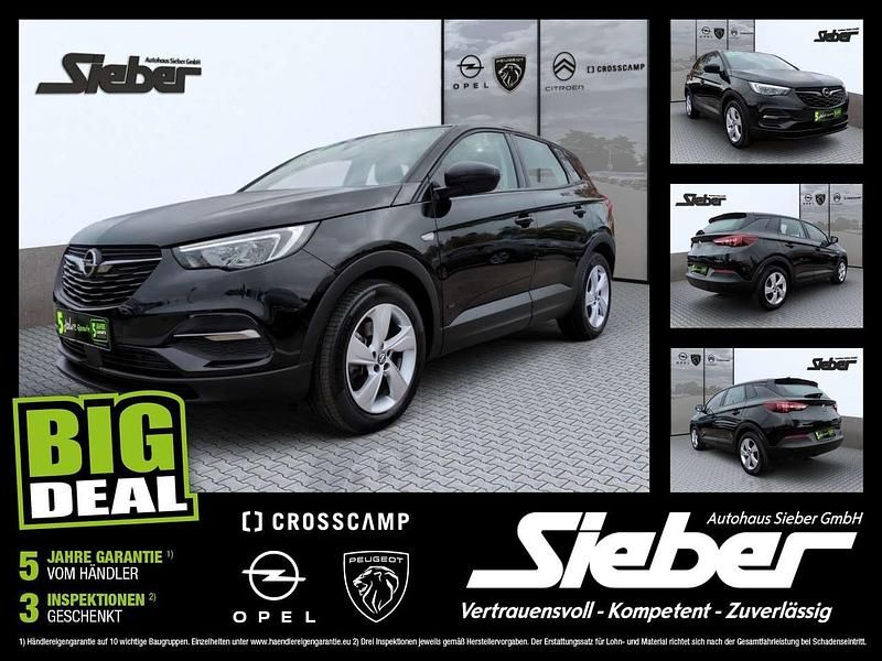 Karbon schwarz metallic Gebraucht 2021 Opel Grandland X Edition SUV | 18.790 € (Superpreis) - Bild 1/4