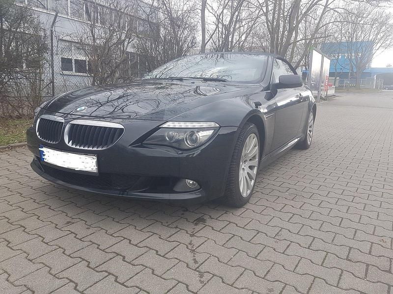 Schwarz Gebraucht 2008 BMW 635 Cabriolet Cabrio | 14.400 € (Superpreis) - Bild 1/4